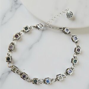 Elegant Multi-Color Gemstone Bracelet